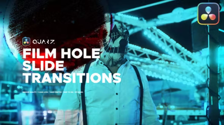 Videohive Film Hole Roll Transitions for DaVinci Resolve