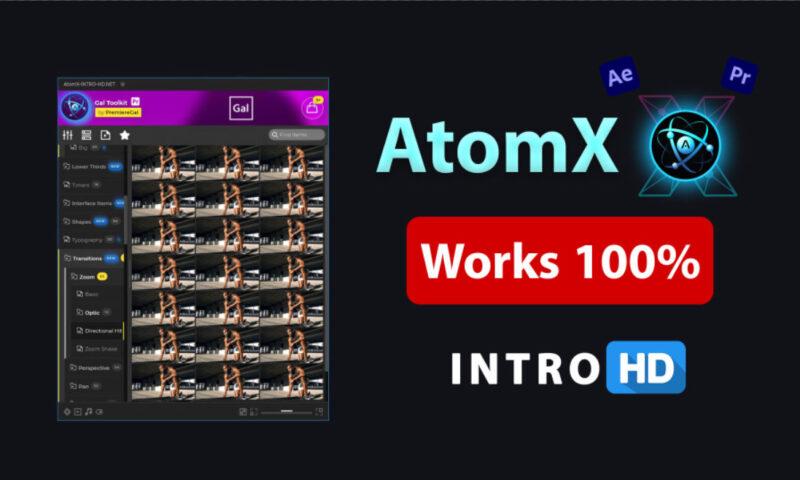 AtomX Extension V3.0.8 for After Effects & Premiere Pro