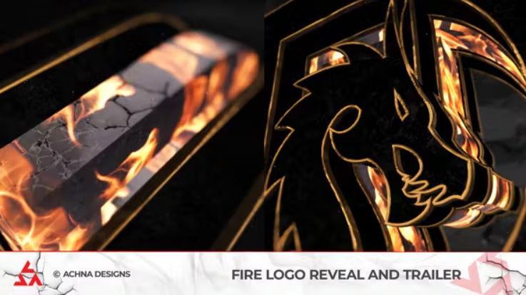 Videohive Fire Logo Reveal And Trailer