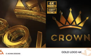 Videohive Gold Logo 4K