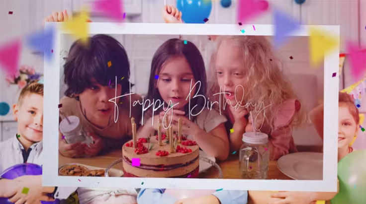 Videohive Photo Slideshow – Happy Birthday