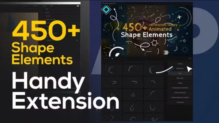 Videohive Shape Elements Pack | Extension 450+ Elements