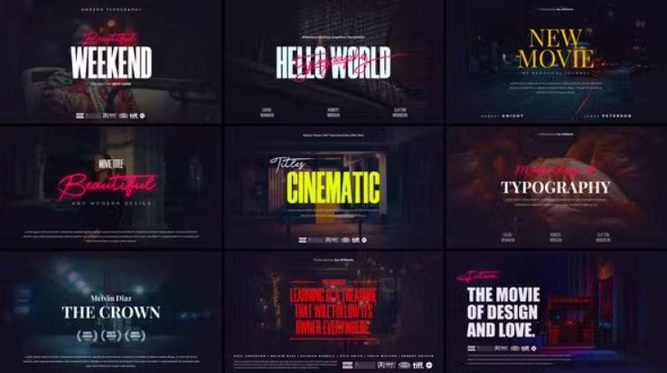 Videohive Cinematic Film Titles for Premiere Pro