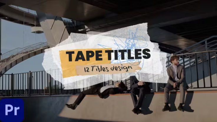 Videohive Tape Titles Mogrt