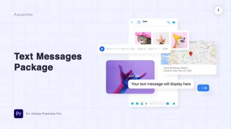 Videohive Text Messages Package l MOGRT for Premiere Pro