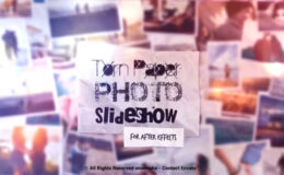 Videohive Torn Paper Photo Slideshow