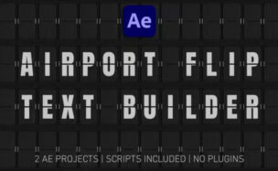 Videohive Airport Flip Board Text Builder – Scripts included