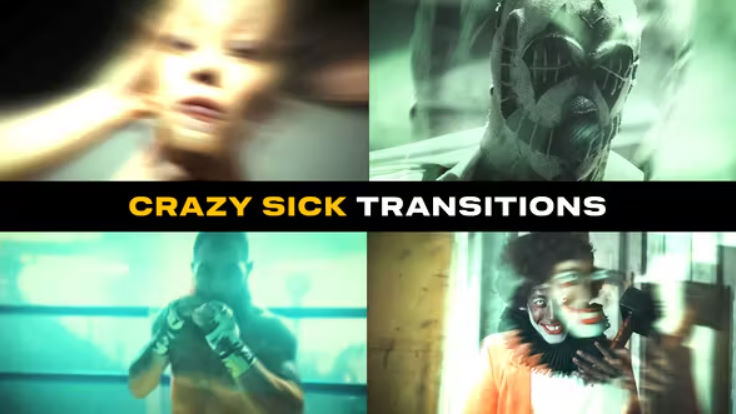 Videohive Crazy Sick Transitions | Premiere Pro