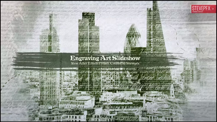 Videohive Engraving Art Slideshow