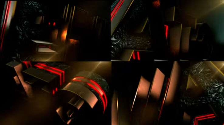 Videohive Trailer Gold Dark opener