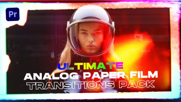 Videohive Ultimate Analog Paper Film Transitions Pack | Premiere Pro