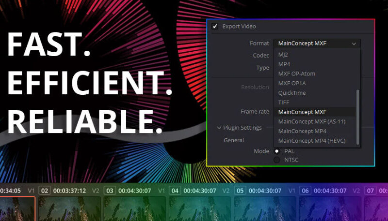 MainConcept Codec Plugin for DaVinci Resolve