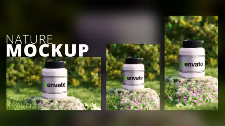 Videohive 3D Nature Product Mockup plus Vertical