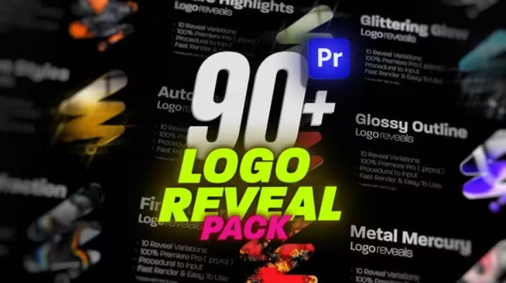 Videohive 90 Logo Reveals Pack For Premiere Pro