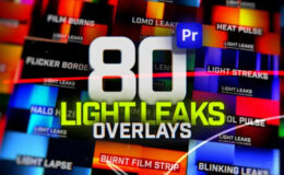 Videohive Animated Light Leaks Overlays Pack For Premiere Pro