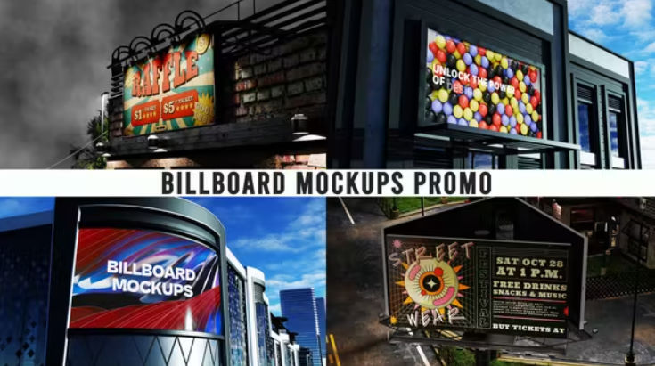 Videohive Billboard Mockups | MOGRT