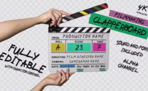 Videohive Clapperboard Slate Opener | MOGRT