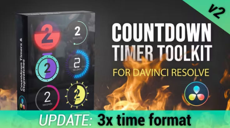 Videohive Countdown Timer Toolkit For DaVinci Resolve