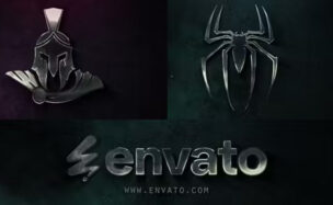 Videohive Dark Cinematic Metal Logo Intro