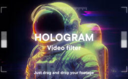 Videohive Hologram Video Filter Effect Template