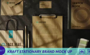 Videohive Kraft Stationary Brand Mock Up