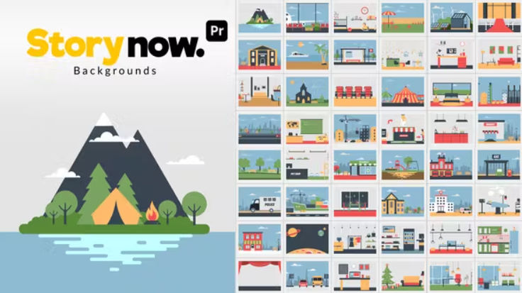 Videohive Story Now | Backgrounds for Premiere Pro