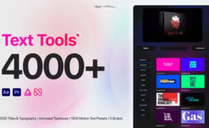 Videohive Text Tools – Most Versatile Titles Pack – Scripts – Fonts – Extension