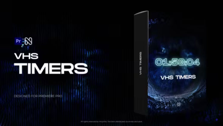 Videohive VHS Timers for Premiere Pro