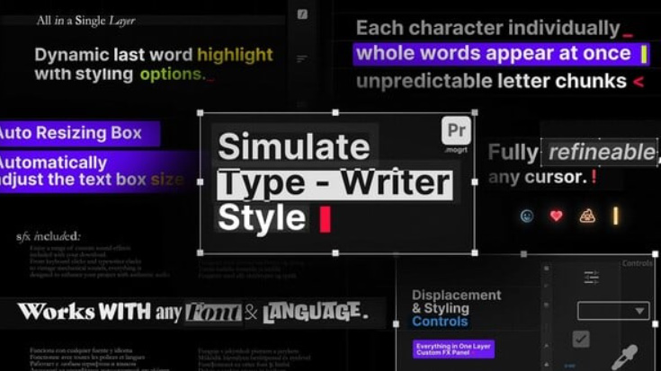 Videohive Typewriter Text Effect For Premiere Pro