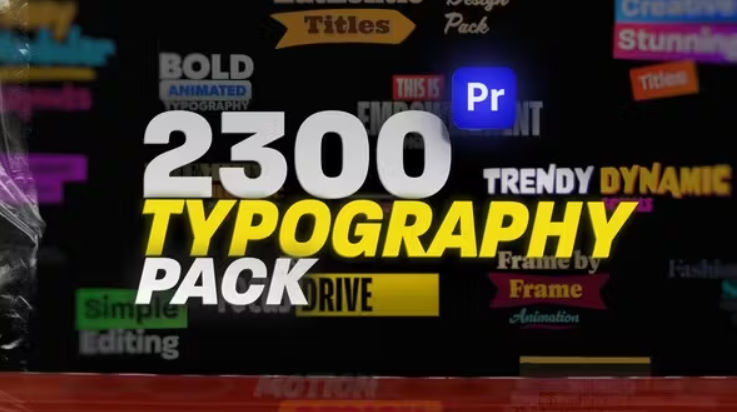 Videohive 2300 Animated Typography Pack For Premiere Pro