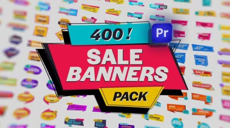 Videohive Animated Sale Banners Pack for Premiere Pro