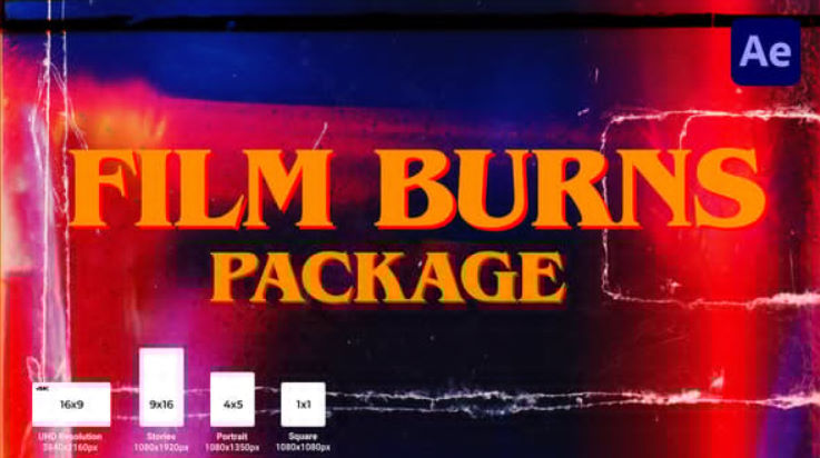 Videohive Film Burns Package