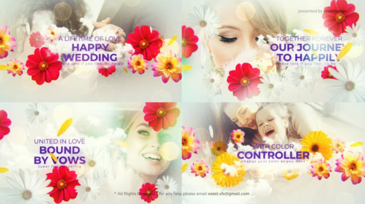 Videohive Floral Wedding Opener