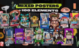 Videohive Mixed Posters and 100 Collage Elements