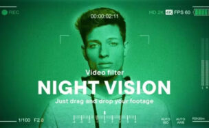 Videohive Night Vision Video Effect Template