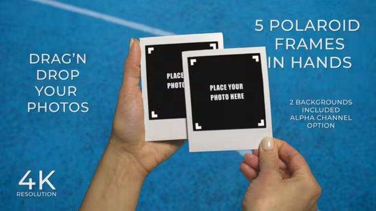 Videohive Polaroids Photo Frames in Hands