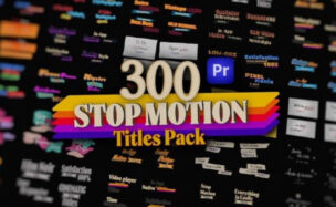 Videohive Stop Motion Text Overlays Pack for Premiere Pro