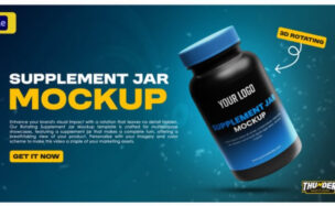 Videohive Supplement Jar Video Mockup