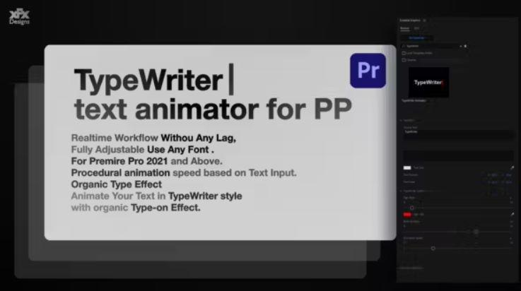 Videohive Typewriter Text Animator For Premiere Pro MOGRT