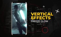 Videohive Vertical Freeze Glow Effects