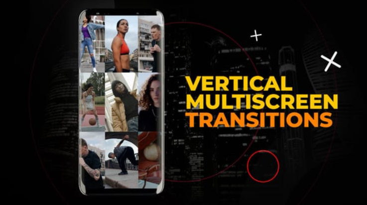 Videohive Vertical Multiscreen Transitions