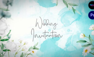 Videohive Watercolor Wedding Invitation Slideshow 2.0 | MOGRT