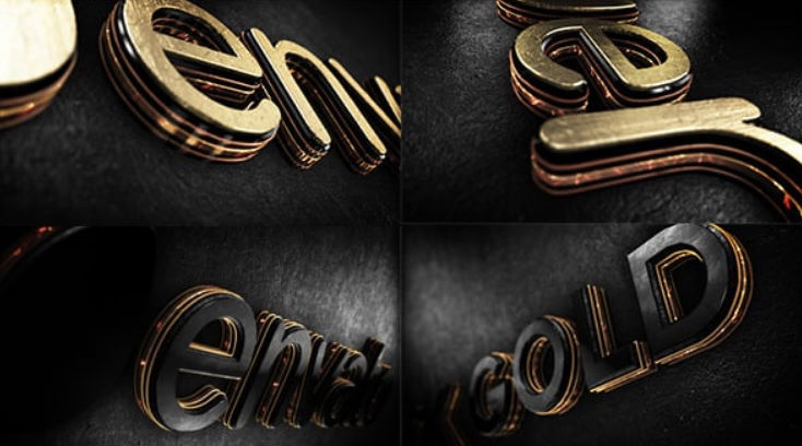 Videohive Black Gold Logo