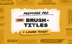 Videohive Brush Stroke Titles Lower Thirds