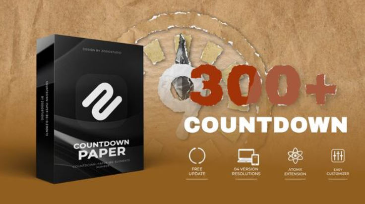 Videohive Countdown Paper