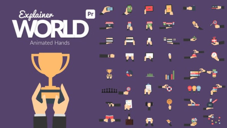 Videohive Explainer World | Animated Hands for Premiere Pro