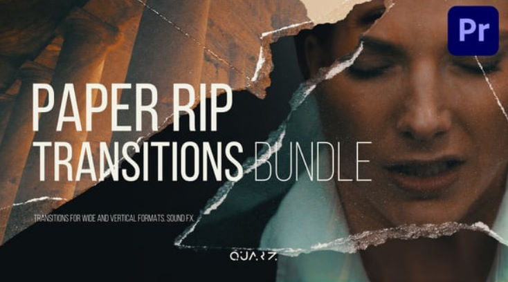 Videohive Paper Rip Transitions for Premiere Pro