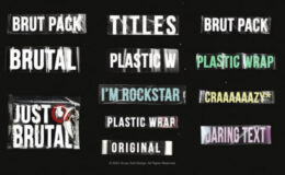 Videohive Plastic Tape Titles