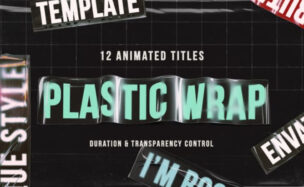 Videohive Plastic Wrap Titles