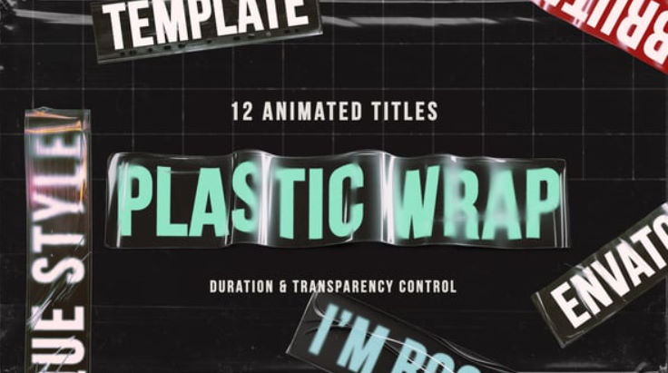 Videohive Plastic Wrap Titles